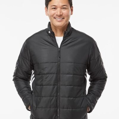 Men's 3-Stripes Puffer Full-Zip Jacket Thumbnail