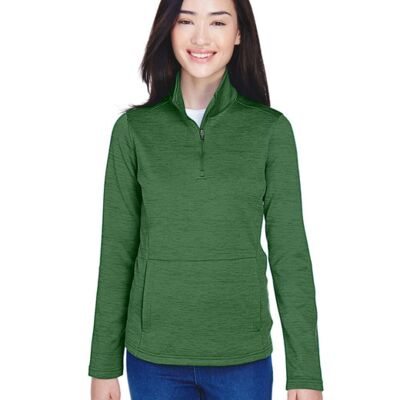 Ladies' Newbury Mélange Fleece Quarter-Zip Thumbnail