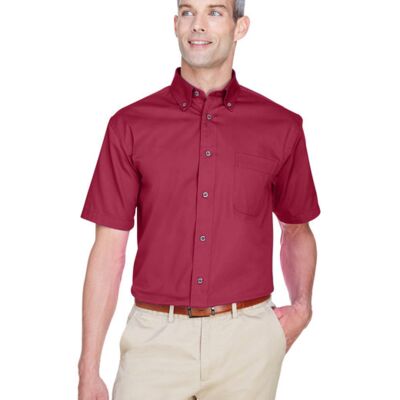 Men's Easy Blend™ Short-Sleeve Twill Shirt with Stain-Release Thumbnail