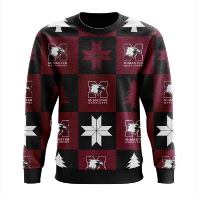 KW - 022 MCMASTER WINTER CHECKERLAND UGLY CHRISTMAS SWEATER Thumbnail