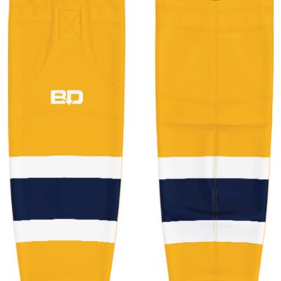 St. Albert Raiders Hockey Socks Gold Thumbnail