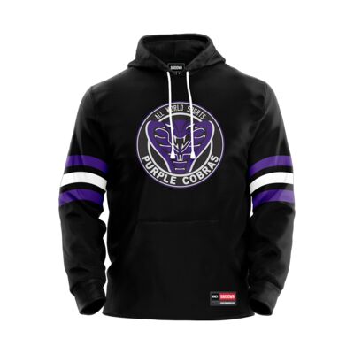Purple Cobras Youth Jersey Hoodie Sublimated Thumbnail