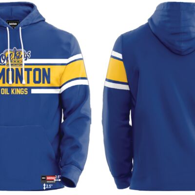 Edmonton Oil Kings Stripe Show Sublimated Hoodie Thumbnail