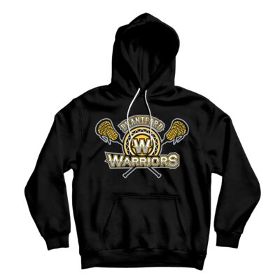 Brantford Warriors Adult Black Classic Hoodie Thumbnail