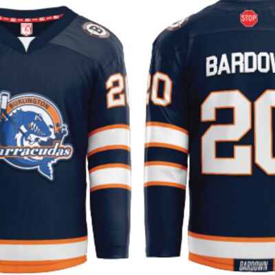 Chris Burlington Barracudas REP Hockey Jersey Youth Thumbnail