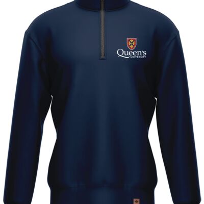 Queen's University Fleece 1/4 Zip (Navy) Thumbnail