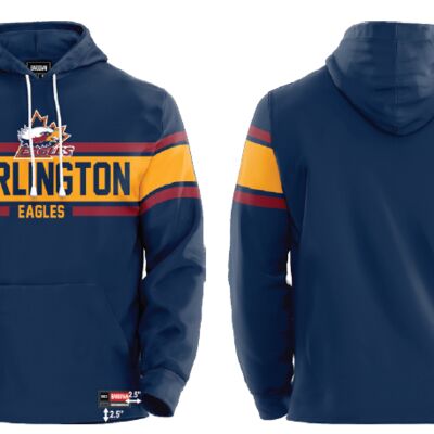 Burlington Eagles Custom Stripe Show Hoodie Sublimated Thumbnail