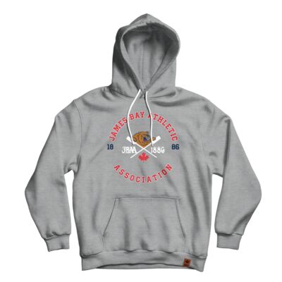 James Bay Athletic Association Adult  Face-off-hoodie Grey Thumbnail
