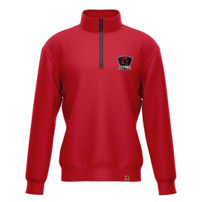 École St. Adolphe School Classic Red 1/4 Zip  Thumbnail
