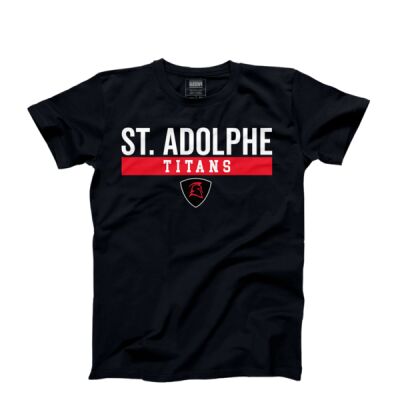École St. Adolphe School Student Locker Room Black T-shirt Youth Thumbnail