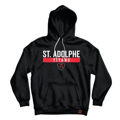 École St. Adolphe School Student Locker Room Hoodie Adult Black Thumbnail