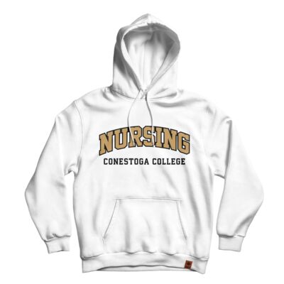 Conestoga College Program Hoodie White Thumbnail