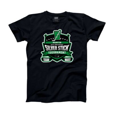 Silver Stick Classic T-shirt Adult Black Thumbnail