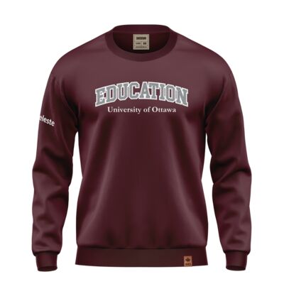 Uottawa Classic Crewneck Maroon English Thumbnail