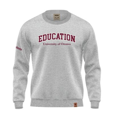 Uottawa Classic Crewneck Grey English Thumbnail