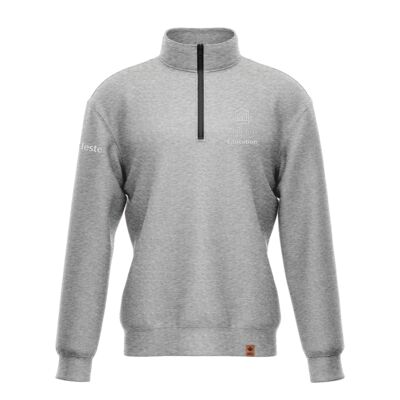 Uottawa Classic 1/4 Zip Grey English Thumbnail