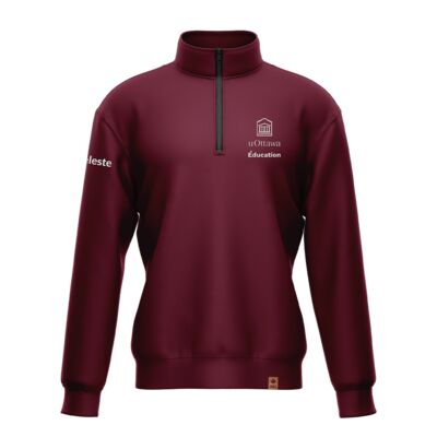 Uottawa Classic 1/4 Zip Maroon French  Thumbnail