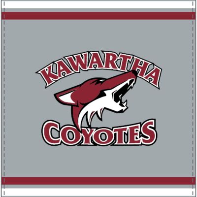 Kawartha Coyotes Sherpa Blanket Grey Thumbnail