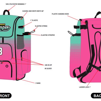 Flamborough Flamingos Baseball Back Pack Thumbnail