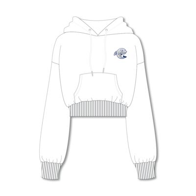 Etobicoke Dolphins Classic Cropped Hoodie Adult Thumbnail