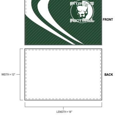 Pitbulls Football Sublimated Rally Towel Thumbnail