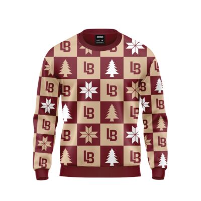 Lacrossing Barriers Ugly Christmas Sublimated Sweater Thumbnail