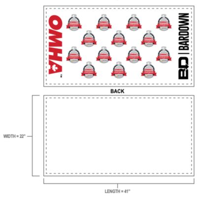 OMHA Sublimated Skate Towel  Thumbnail