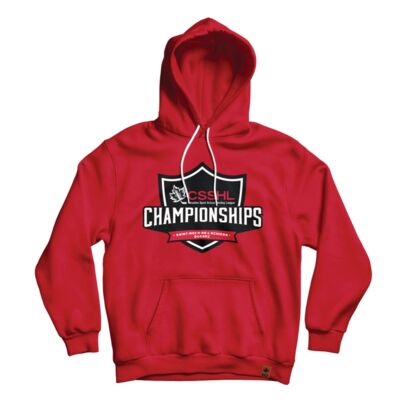 CSSHL Classic Gameday Adult Red Hoodie Thumbnail
