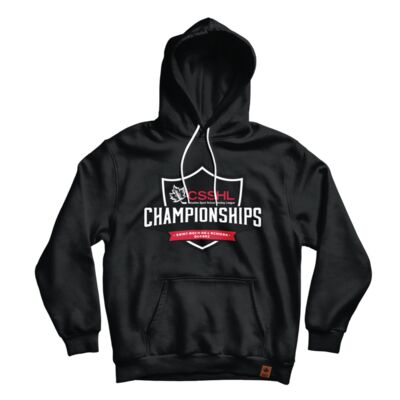 CSSHL Classic Gameday Adult Black Hoodie Thumbnail
