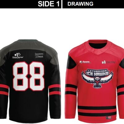 Lethbridge Ice Hawks Reversible Sublimated Jersey  Thumbnail