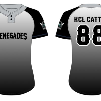 Coaldale Renegades Two Button Softball Sublimated Jersey 9 Adult  Thumbnail