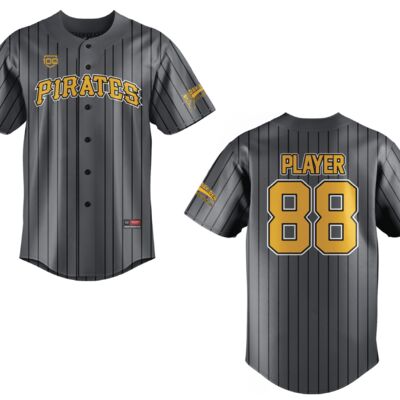 Pirates AA Sublimated Full Button Baseball Jersey - Youth Thumbnail
