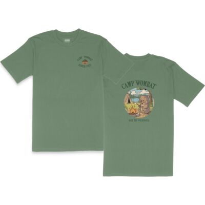 Camp Wombat T-shirt - Olive Green  Thumbnail