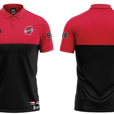 Whitchurch Stouffville Sublimated Polo with Number - Adult Thumbnail