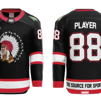 Red Deer Minor U13 AAA Hybrid Jerseys Black - Youth Thumbnail