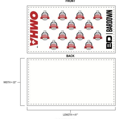 OMHA Sublimated Skate Towel Thumbnail