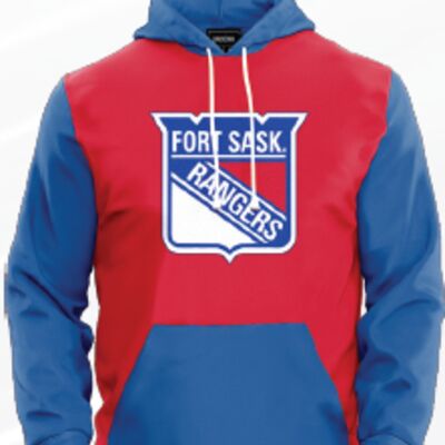 Fort Saskatchewan Rangers Art Attack Hoodie Red  -Youth Thumbnail