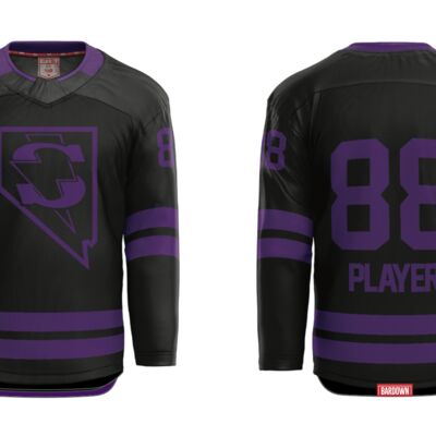 Las Vegas Storm Cut & Sew Hockey Jersey - Girls (Youth) Thumbnail