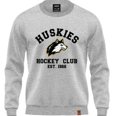 Fort St John Huskies Crewneck - Grey Thumbnail