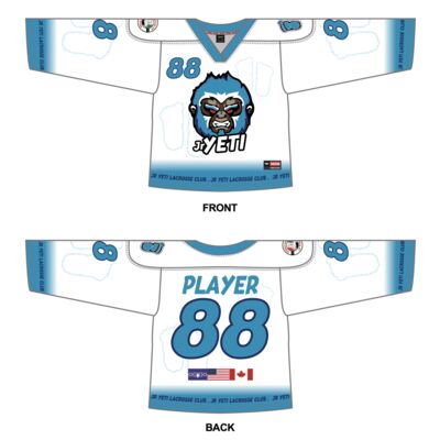 Jr Yeti Box V-Neckline Lacrosse Jersey Thumbnail