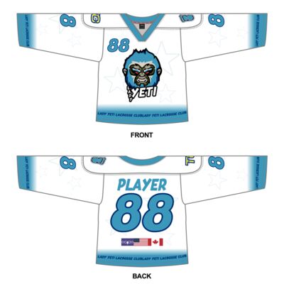 Lady Yeti Box V-Neckline Lacrosse Jersey Thumbnail