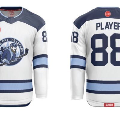 North Bay Trappers AA Cut & Sew Hockey Jersey - Youth Thumbnail