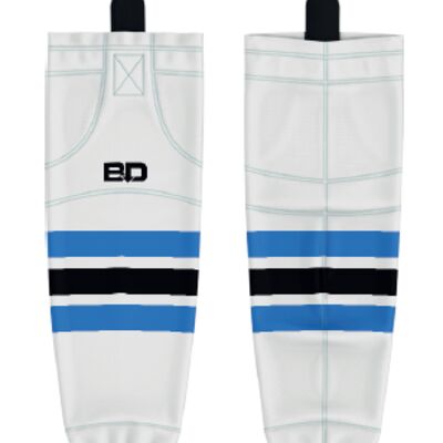 TCK Ice Wolves Hybrid Hockey Socks - White Thumbnail