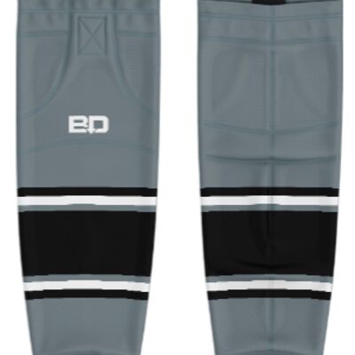 Jr. Inferno-GHC-Sublimated Hockey Socks - H5-Silver - Adult Thumbnail
