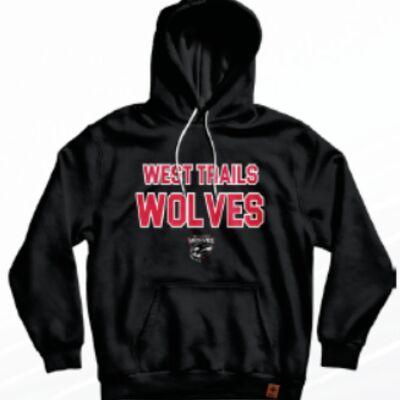 Trailswest Wolves Classic Hoodie -Black Thumbnail