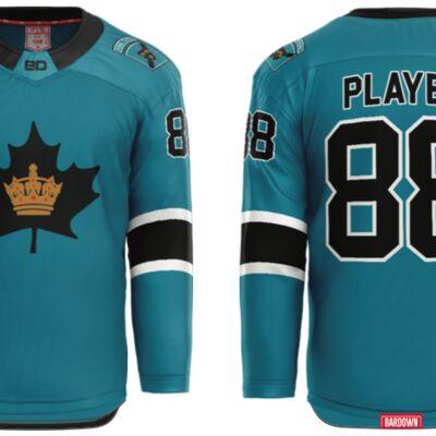 Brantford Barons NAPHL Cut & Sew Hockey Jersey Youth (U14 & U16) Thumbnail