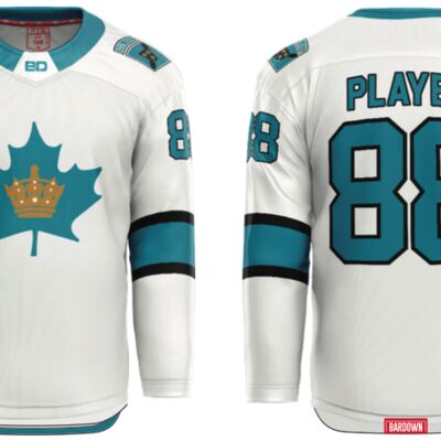 Brantford Barons NAPHL Cut & Sew Hockey Jersey Youth (U14 & U16) Thumbnail