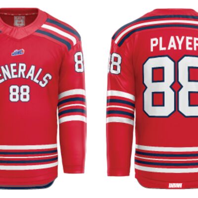 Oceanside Generals Sublimated Jersey with Scoop - Adult Thumbnail