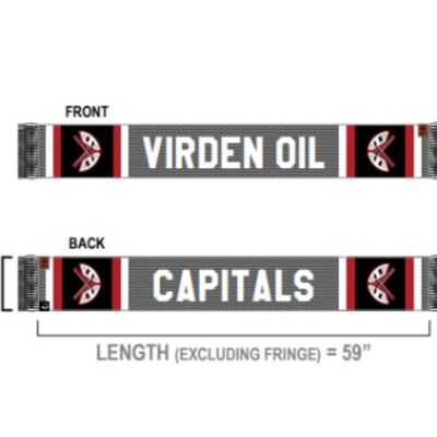 Virden Oil Capitals Pepper Stripes Scarf Thumbnail