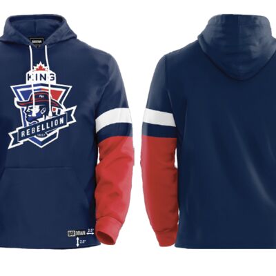 King Rebellion Striper Streetwear Hoodie - Youth Thumbnail